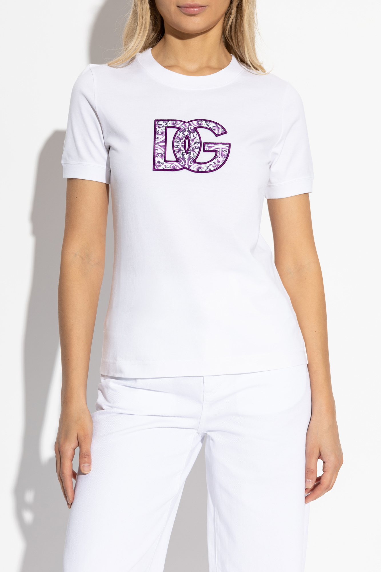 Dolce & Gabbana T-shirt with logo | Women's Clothing | Vitkac